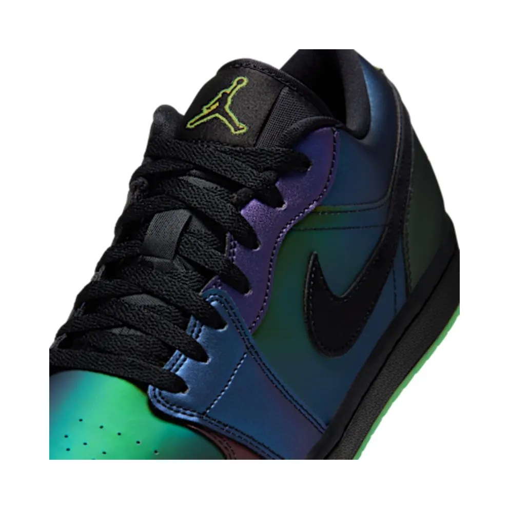 Air Jordan 1 Low – Space Jam – “Black / Action Green / Yellow Zest / Metallic Silver” (IX6375-001)