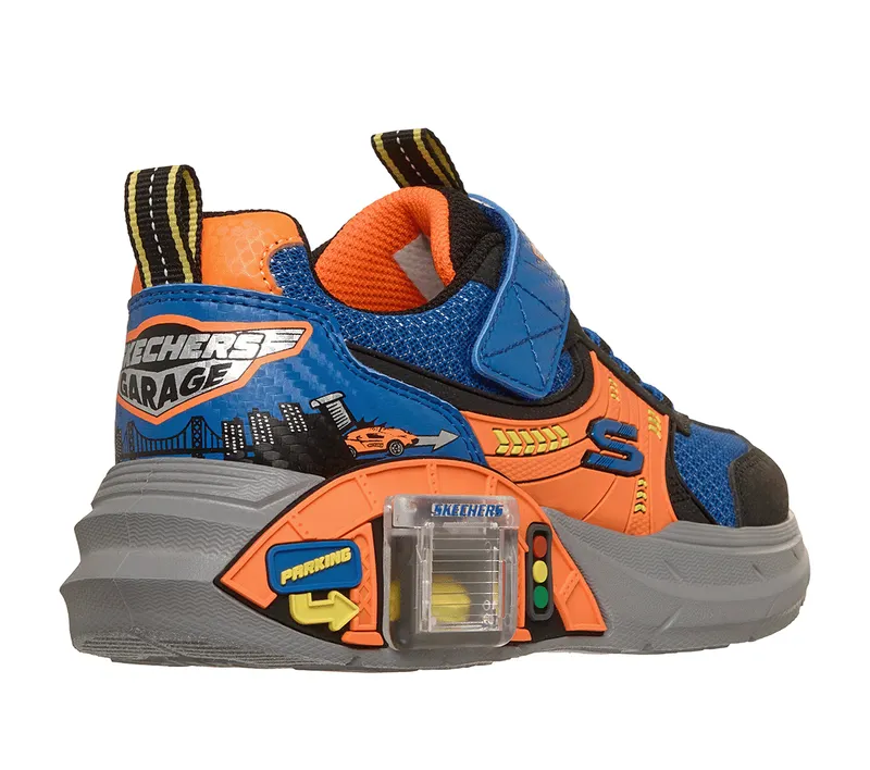 Skechers Garage Sneaker Black/Blue/Orange