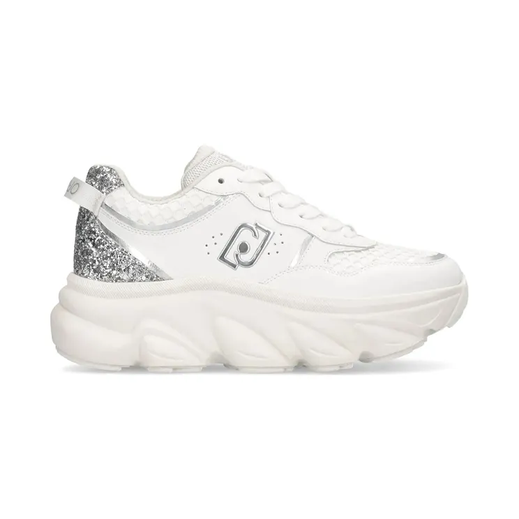 Liu Jo Tumbled Leather/Glit White/Silver (BF5061PX78304370)