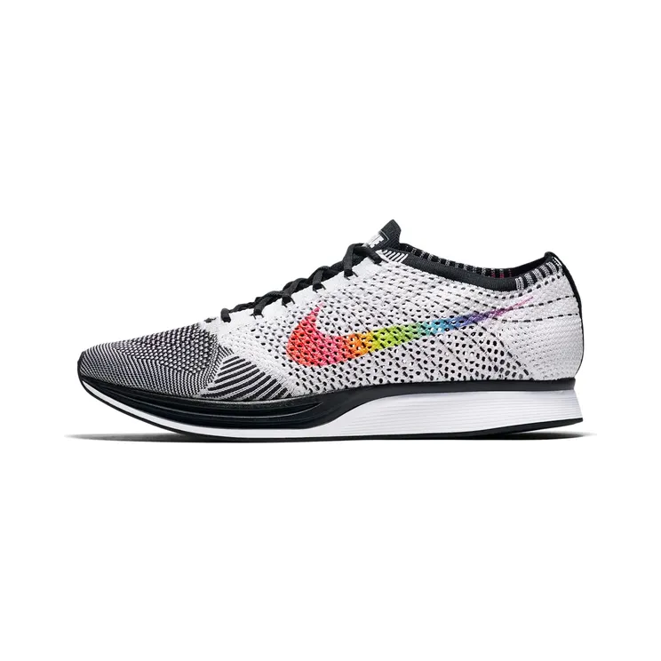 Nike Flyknit Racer Be True (2017) “White / Black / Pink Blast / Multi-Colour” (902366-100)