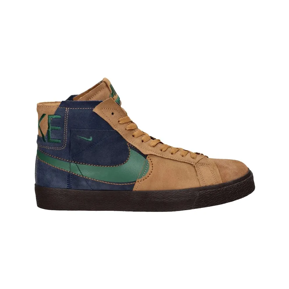 Nike SB Zoom Blazer Mid Premium Legend Dark Brown Obsidian Patchwork (FZ3306-200)