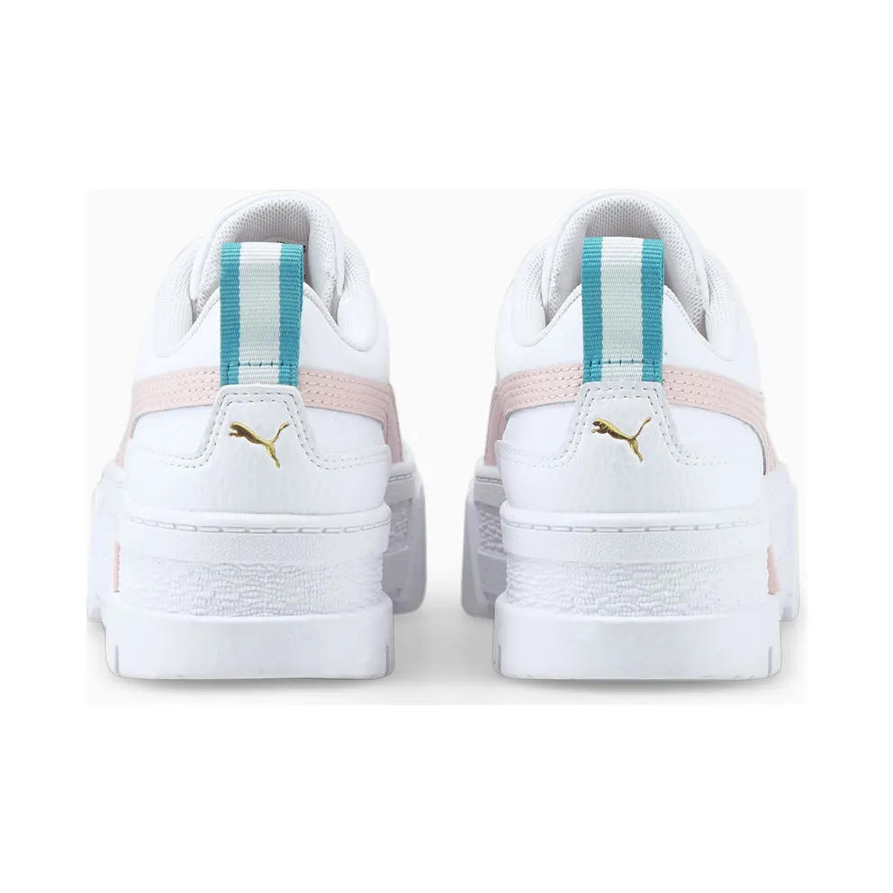 PUMA Mayze Leather Youth White/Chalk Pink (384527-03)