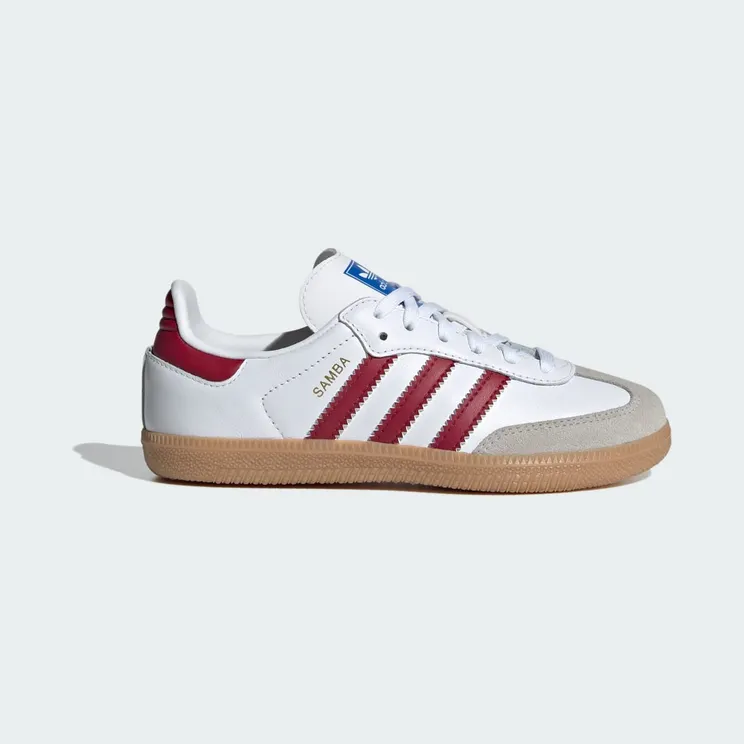 adidas Samba OG Kids Cloud White / Collegiate Burgundy / Gum (IE1333)