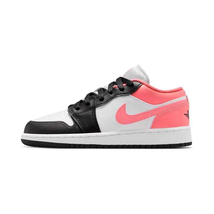 Air Jordan 1 Low GS “Black / White / Pink Gaze” (553560-025)