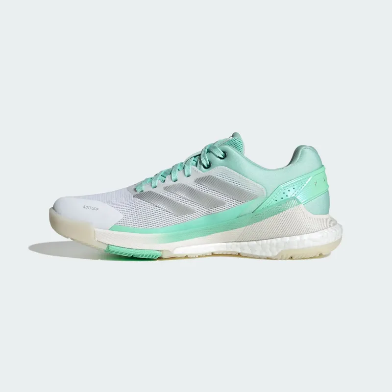 Adidas Crazyquick BOOST Padelschoenen Green / Silver Metallic / Pulse Mint (KI3589)