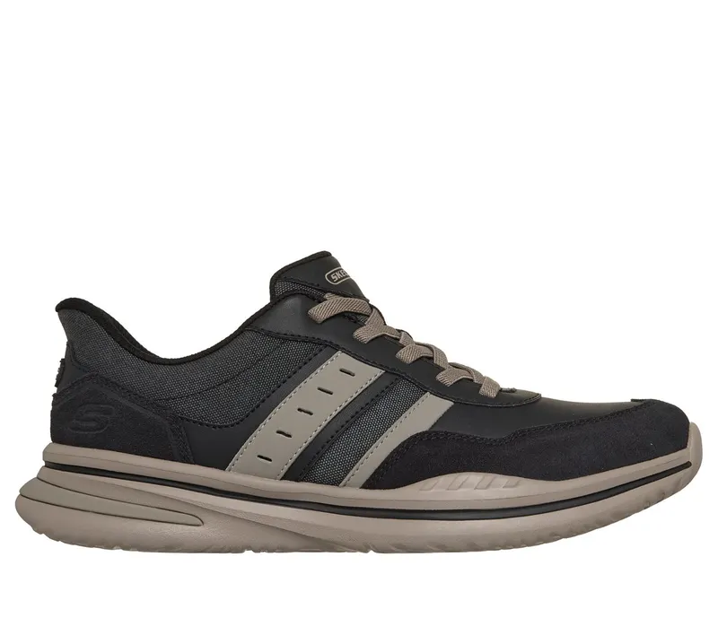 Skechers Slip-ins Relaxed Fit: Norlan “Leroy Sneaker Black” (205891BLK)