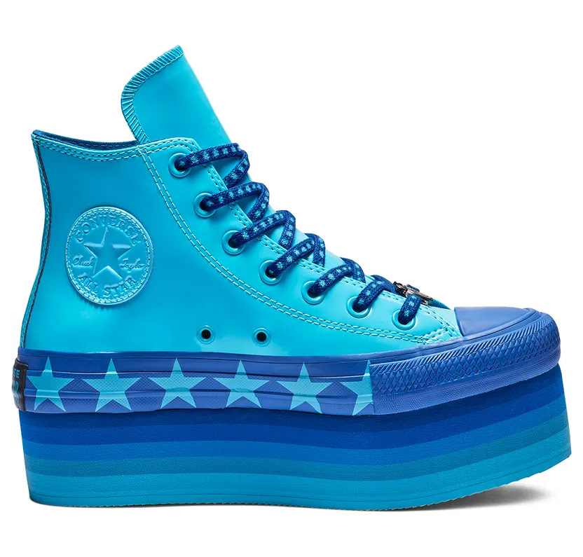 Converse Miley Cyrus x Chuck Taylor All Star Platform Faux Patent Hi ‘Gnarly Blue’ Gnarly Blue/Blue/Gnarly Blue (563724C)