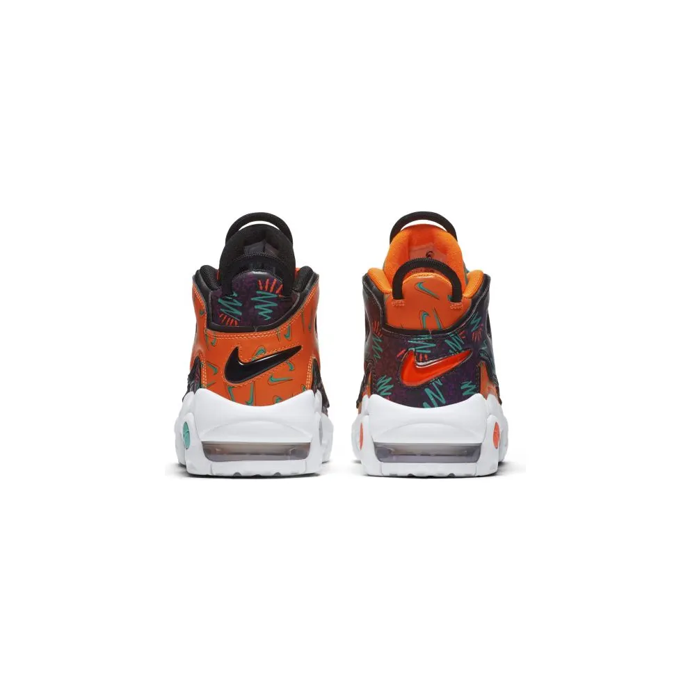 Nike Air More Uptempo What The 90s (GS) Total Orange/Black-Hyper Jade-Bordeaux (AT3408-800)
