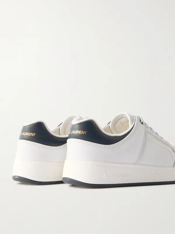 Saint Laurent SL/61 Perforated Leather Sneakers White (79990104GAC) (5)