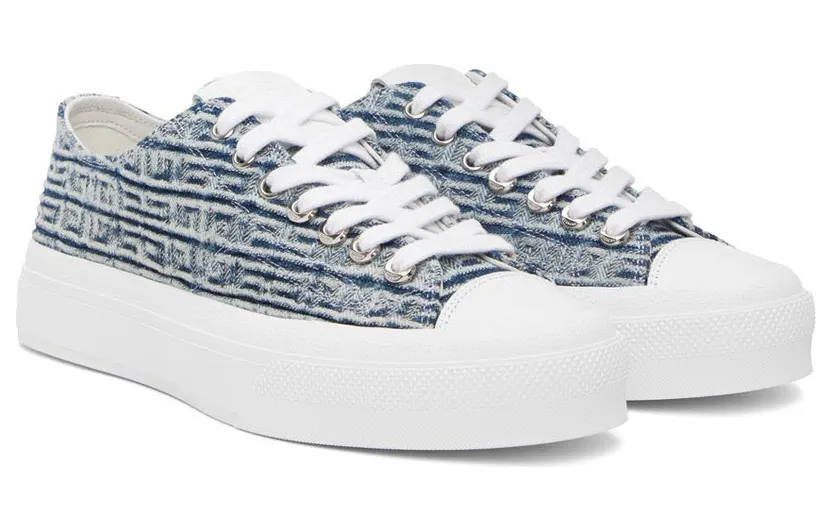 Givenchy Blue 4G City Low-Top Sneakers (BH006DH18M457) (4)