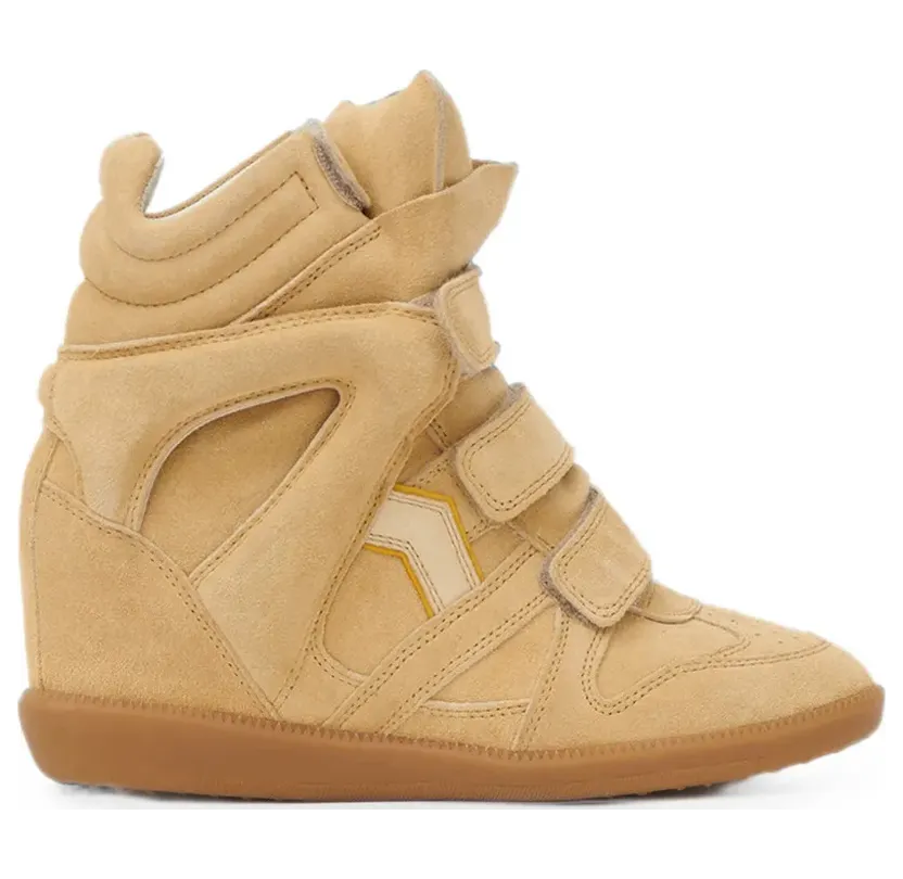 ISABEL MARANT Bekett suède with sleehak – Beige (BK0010FAC1E02S)