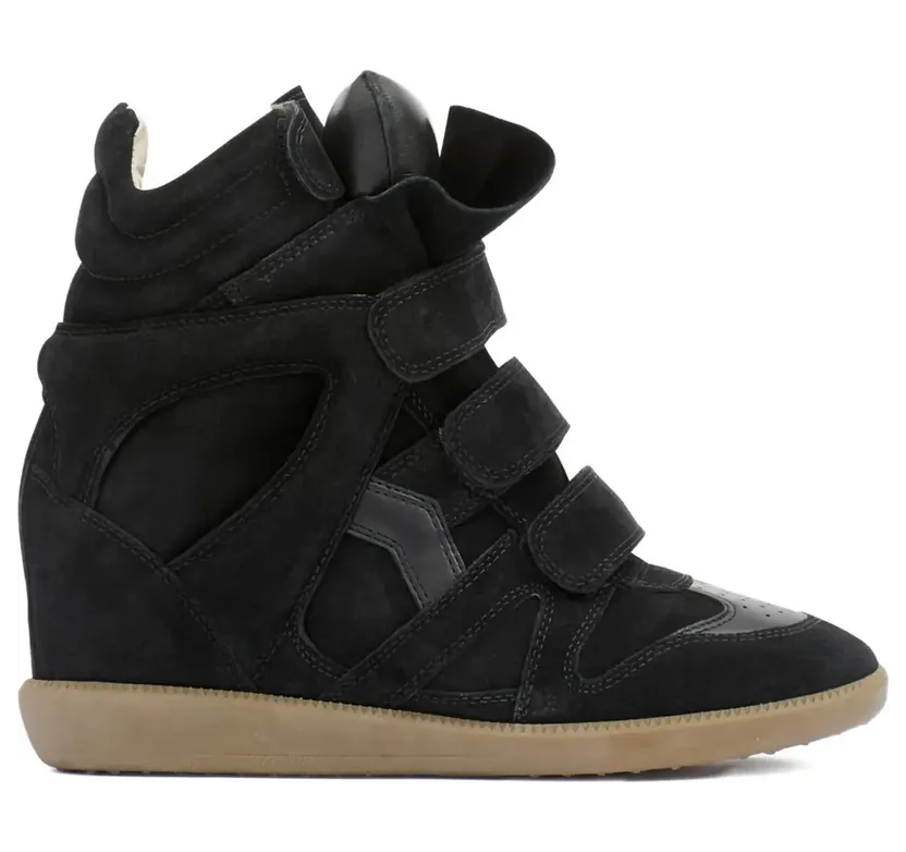 ISABEL MARANT Bekett Wedge- mit Klettverschluss – Nude (BK0010FAA1E19S)