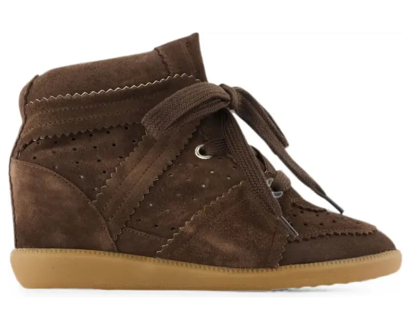 ISABEL MARANT Boddy suède with sleehak – Brown (BK0011FAA1E20S)