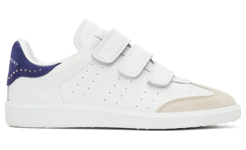 Isabel Marant White & Indigo Studded Beth (22EBK0031-22E022S)