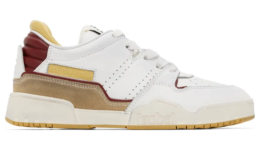 Isabel Marant White & Yellow Leather Emreeh (22PBK0267-22P053S)