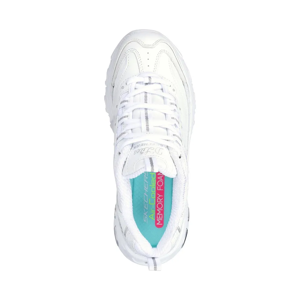 Skechers D’Lites – Fresh Start Sneaker White/Silver