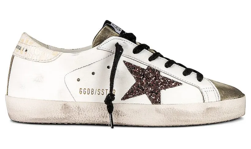 Golden Goose Super-Star White Coffee Brown Glitter (GWF00101-F004102-11380)