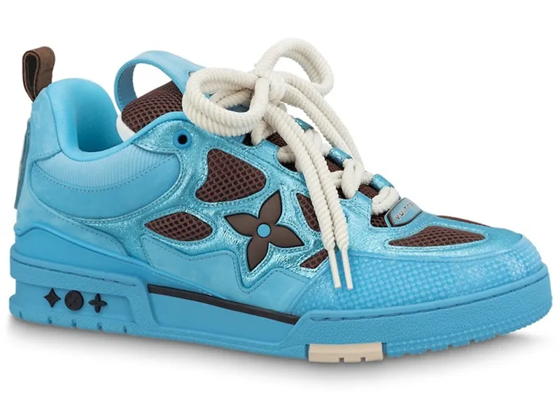 Louis Vuitton Skate Trainer Blue Brown (1ABMIC)