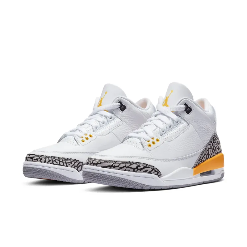 Jordan 3 Retro Laser Orange (W) White/Laser Orange-Cement Grey-Black (CK9246-108)