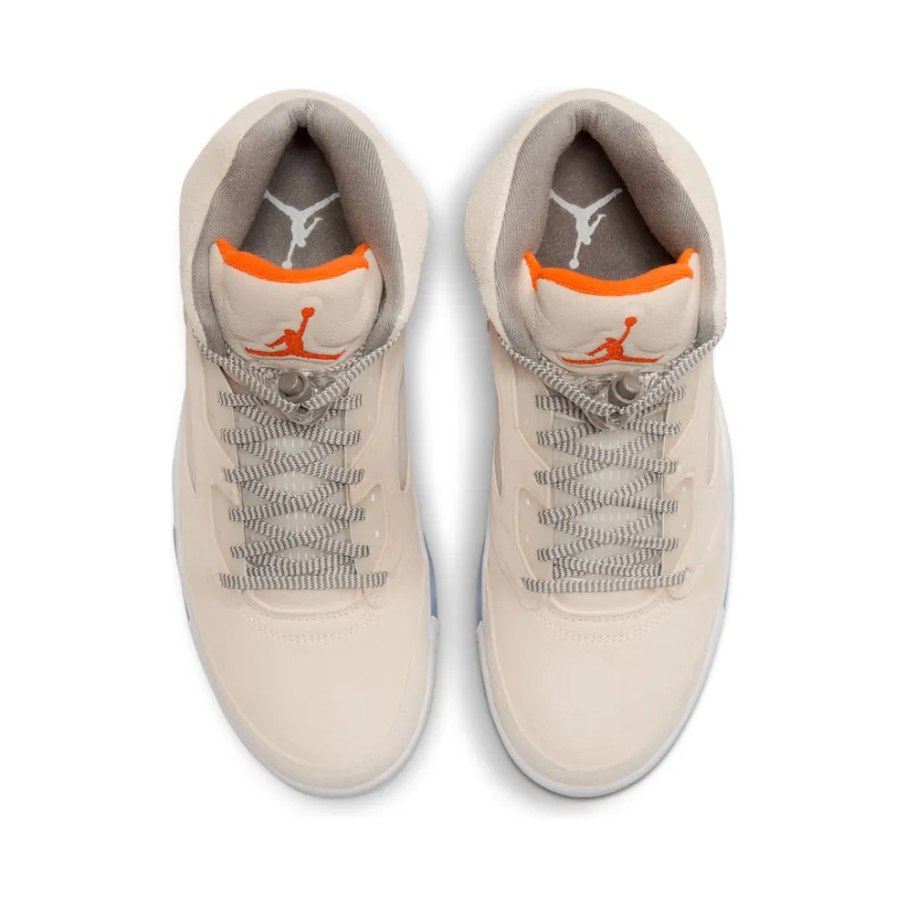 Air Jordan 5 Retro SE Craft Light Orewood Brown/Flat Pewter/Sail/Safety Orange (FD9222-180)