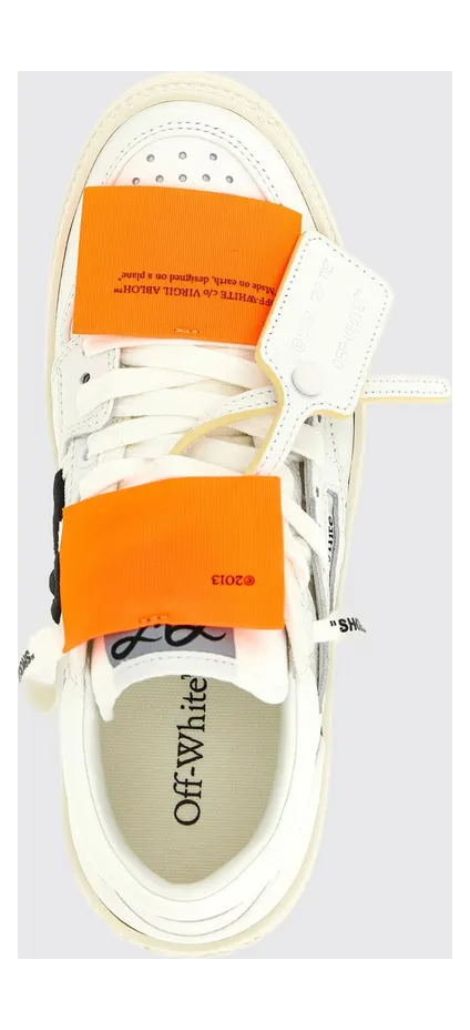 Off-White 3.0 Court Leather And Cotton Sneakers White (OWIA28EC99LEA0010120) (4)