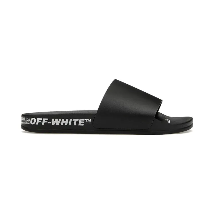 OFF-WHITE Industrial Belt Slides Black White (OMIC001S22MAT0011001)