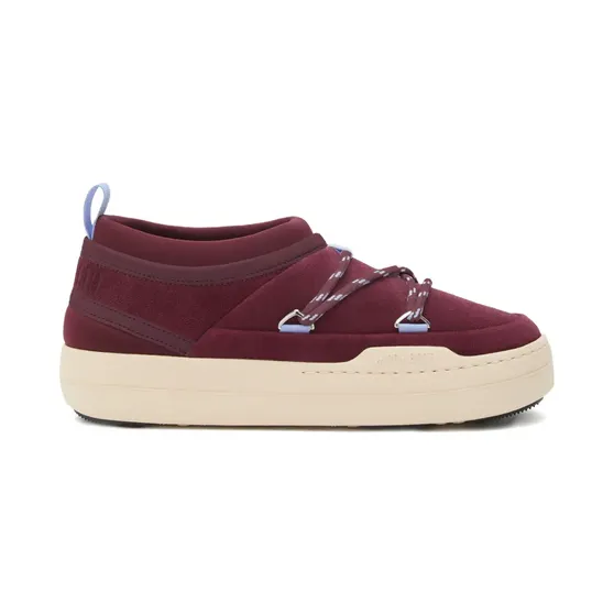 Moon Boot Park Icon suède bordeauxrode “Red” (80D2470170)
