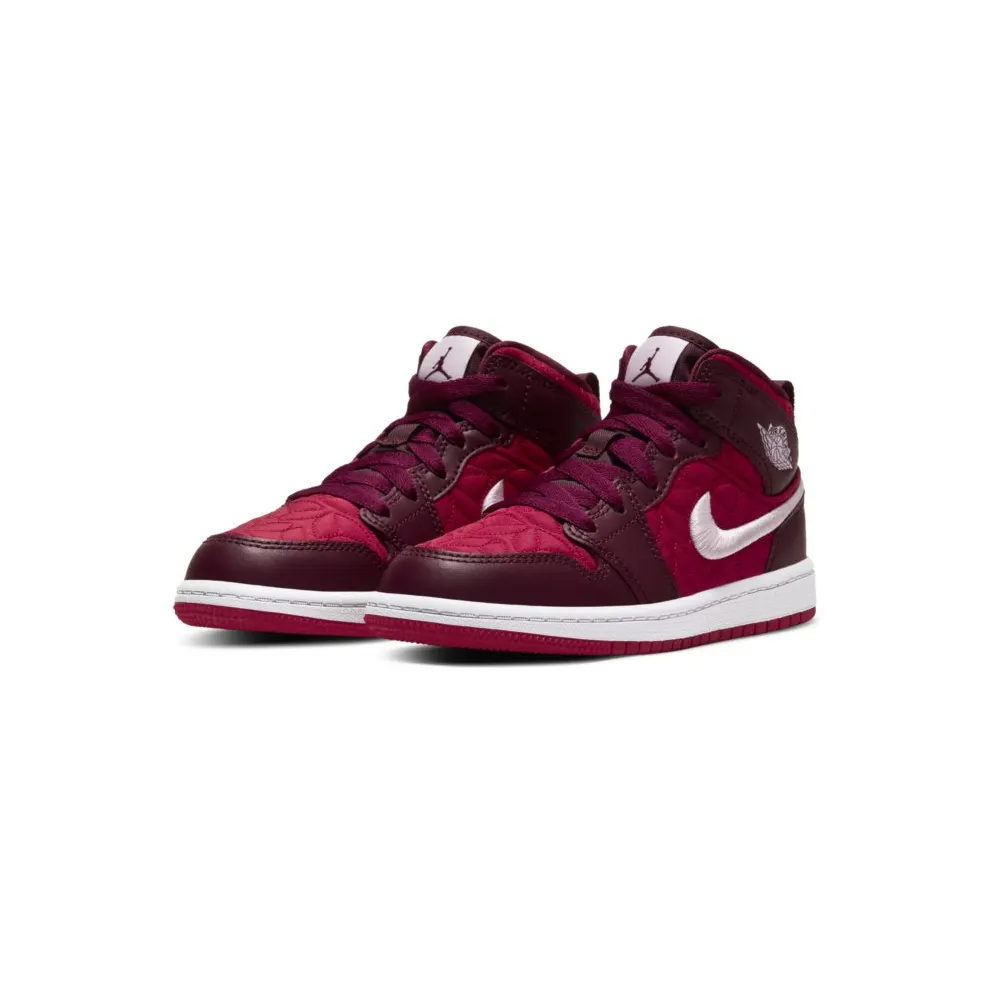 Jordan 1 Mid Red Quilt (PS) (AV5173-600)