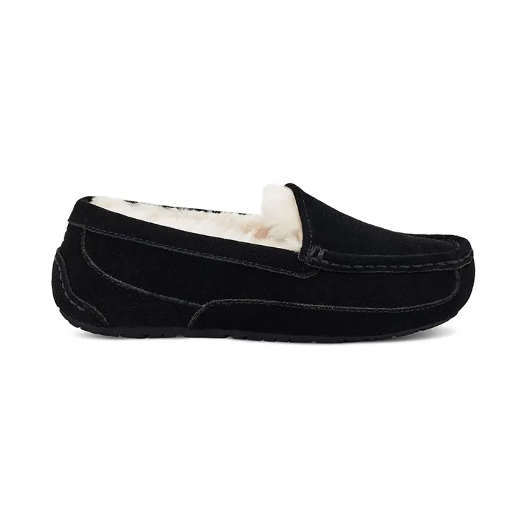 UGG Ascot Slipper Black Suede (1120886K-BLKS)