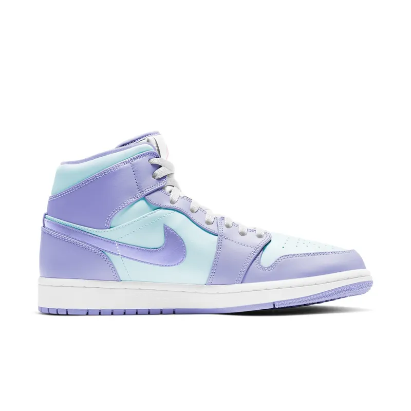 Jordan 1 Mid Purple Aqua (GS) (554724-500)