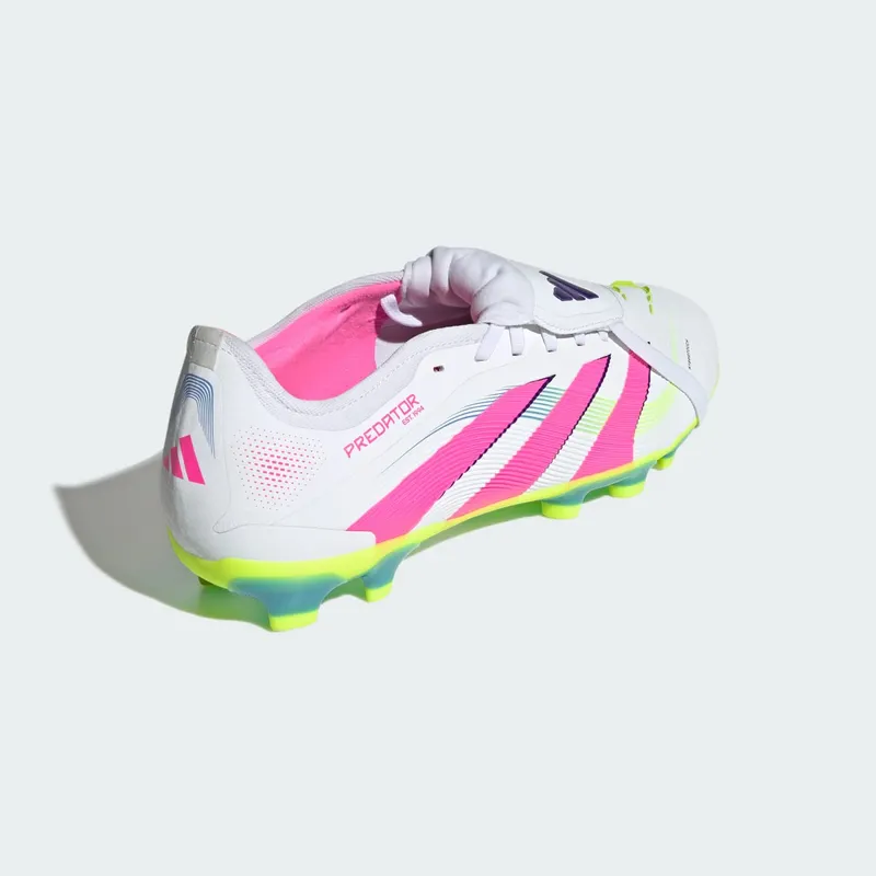 adidas Predator Pro Fold-Over Tongue FG/MG Cloud White Lucid Pink Lucid Lemon (JR0444)