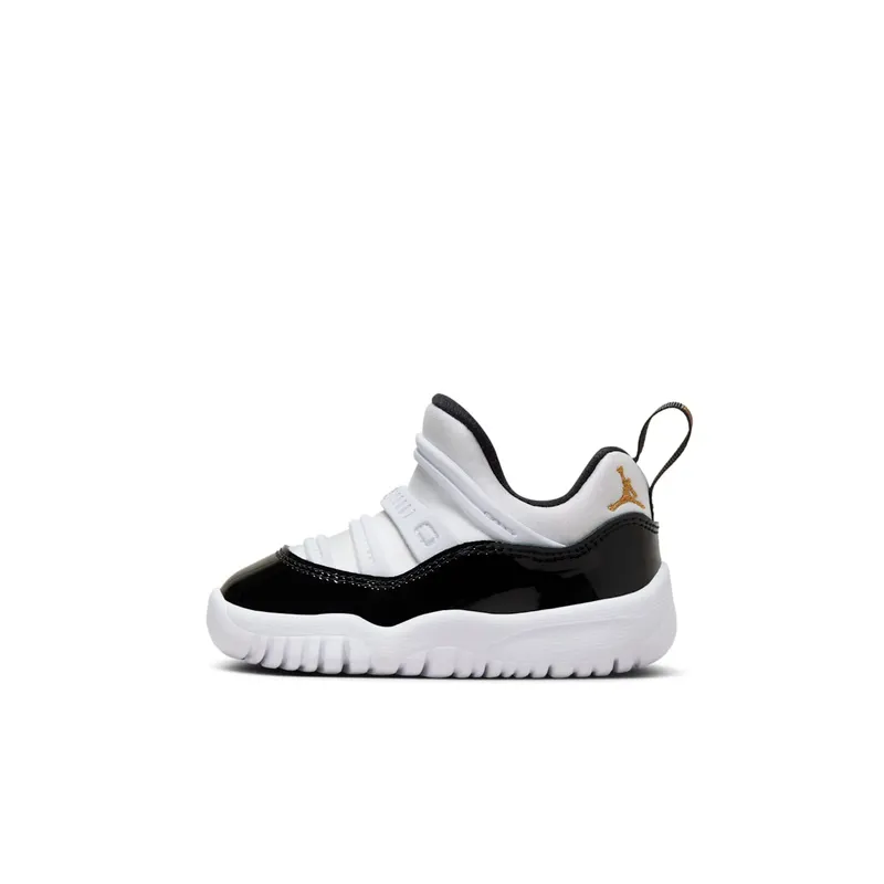 Jordan 11 Retro Little Flex White Black Metallic Gold (BQ7102-170)