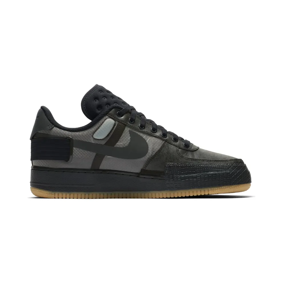 Nike Air Force 1 Type Black Gum Black/Anthracite-Dark Obsidian-Gum Medium Brown (CJ1281-001)