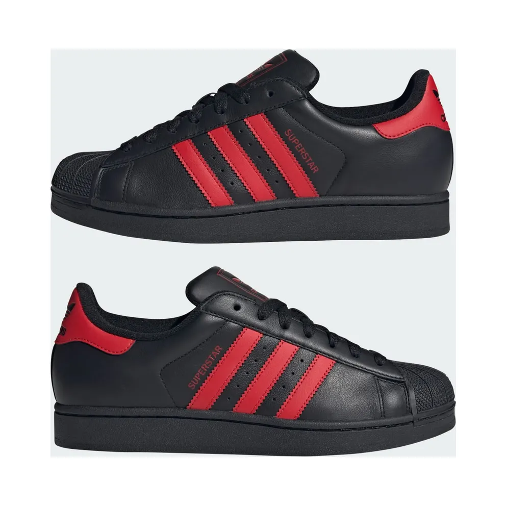 Adidas Superstar II Core Black / Better Scarlet / Core Black (IH4172)