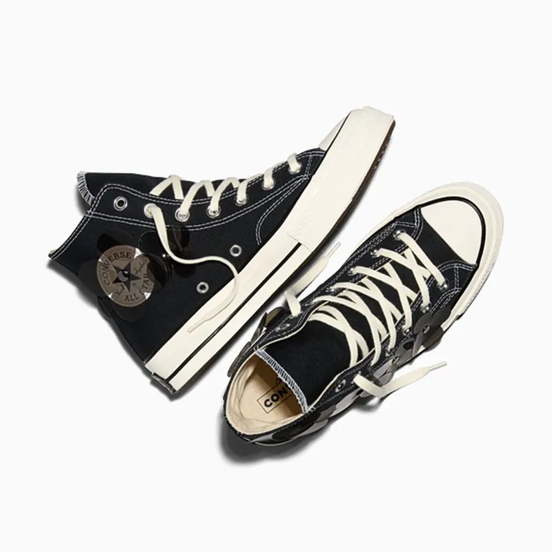 Converse Chuck 70 Hi 3-D Flourish Black Translucent Flowers (A20662C)