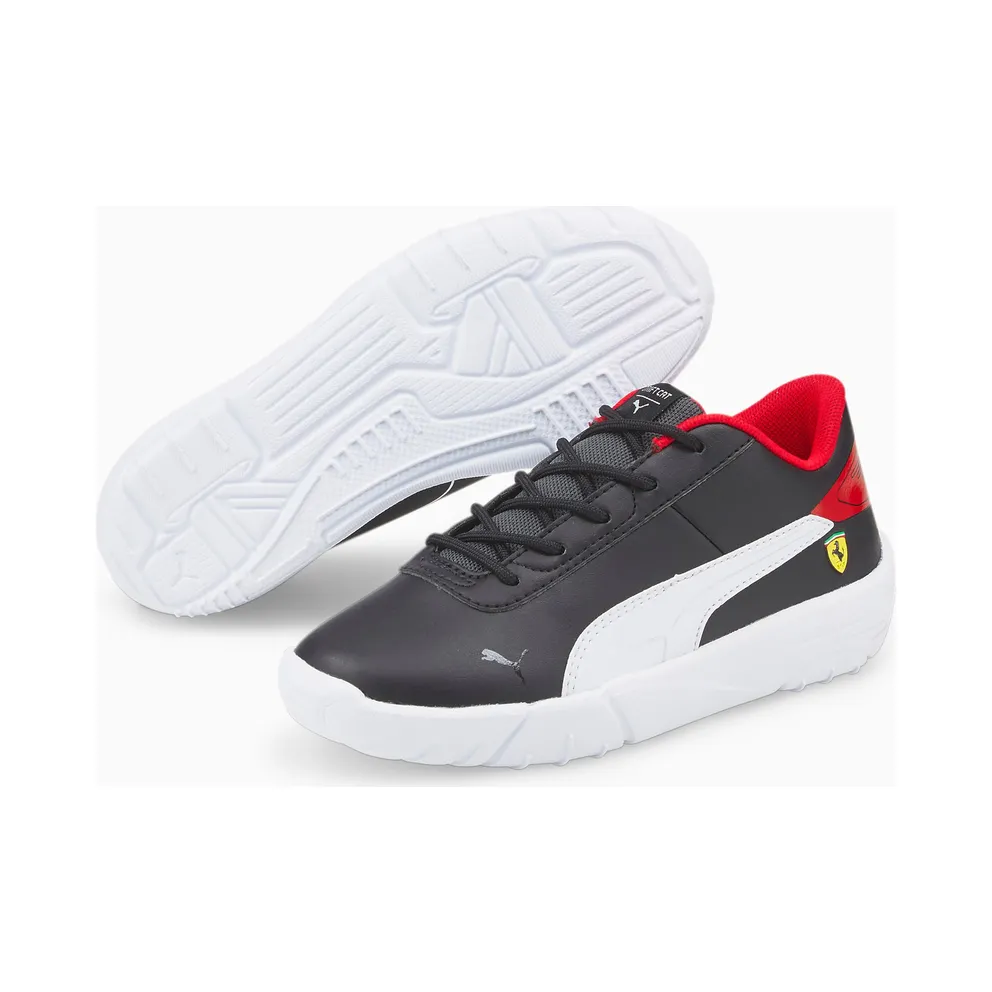 Puma Scuderia Ferrari Drift Cat Delta Motorsport Shoes Kids White/Black (306897-04)