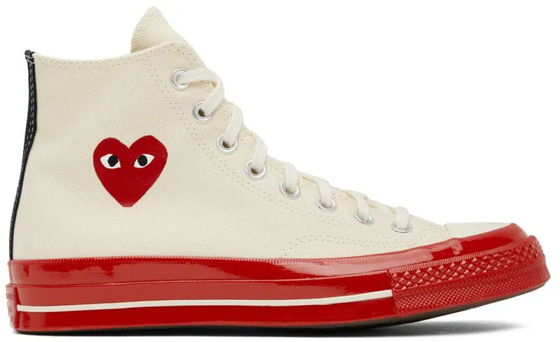 Comme des Garçons Play Off-White Converse Edition Chuck 70 High-Top (P1K124)