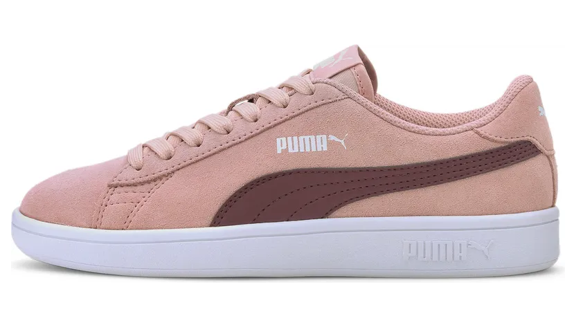 Puma Smash v2 Suede Jr Roze/Rood (365176-25)