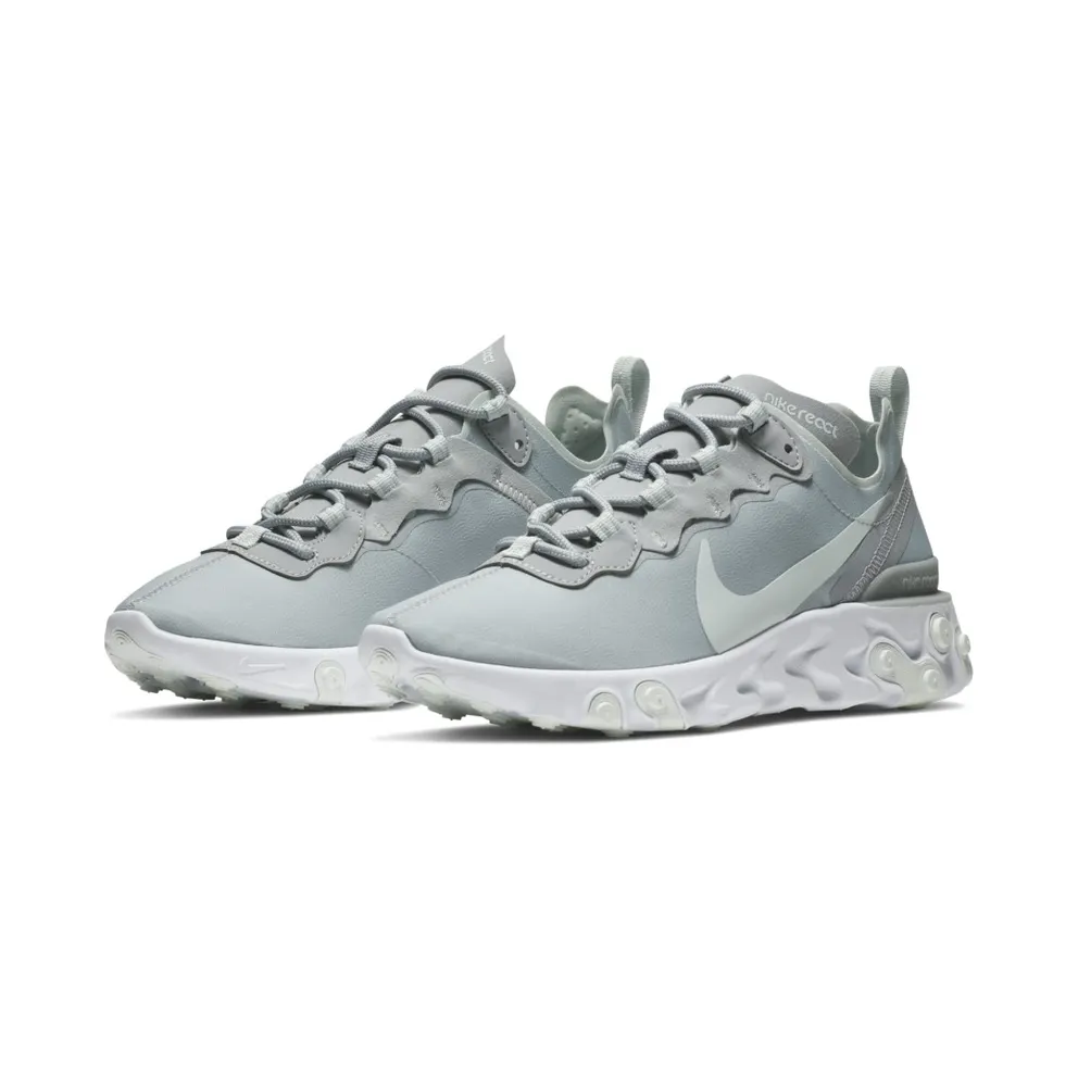 Nike React Element 55 Wolf Grey Ghost Aqua (W) Wolf Grey/White-Ghost Aqua (BQ2728-005)