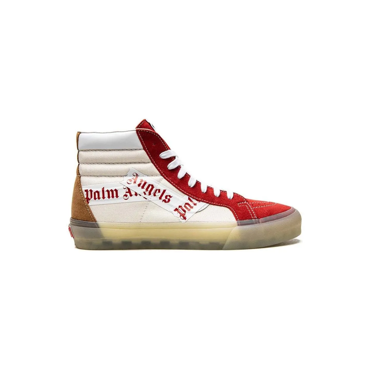 Palm Angels x Vans Sk8-Hi Reissue Sneakers White Red (PMIA067G21FAB0012561)
