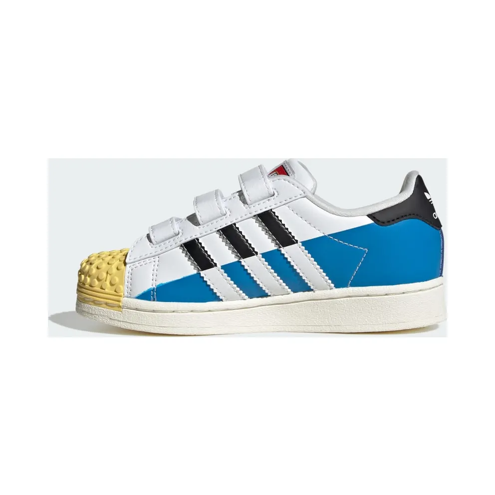 adidas Superstar x LEGO® Kids Cloud White / Core Black / Bright Blue (IF2911)