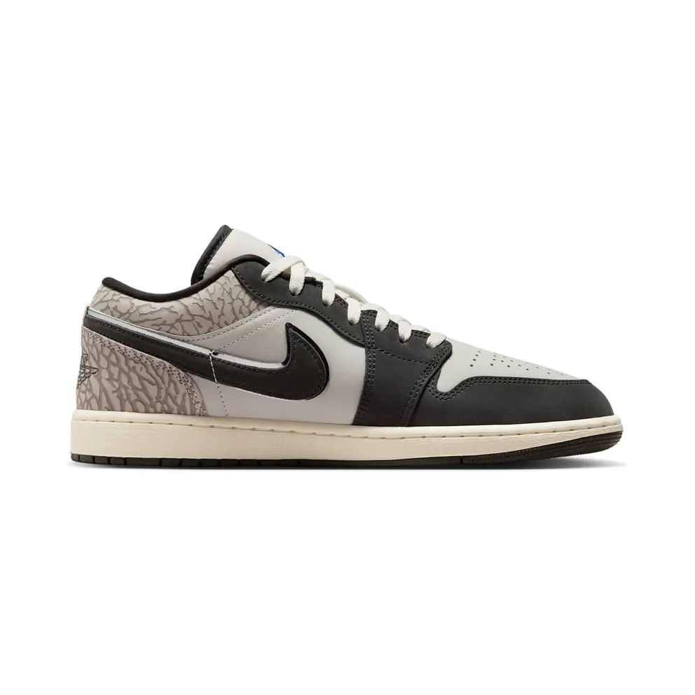 Air Jordan 1 Low SE “Sail Deep Pewter Elephent Print” (IU2268-100)