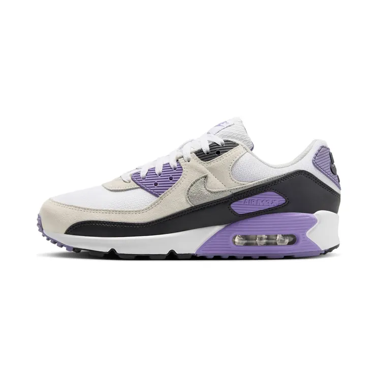 Nike Air Max 90 “White / Dusty Amethyst / Photon Dust / Light Smoke Grey” (DM0029-114)