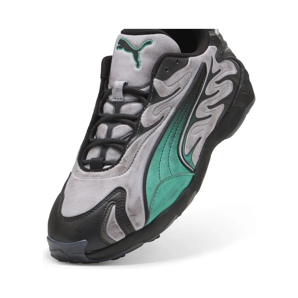 Puma Inhale Distressed “Vibrant Silver / Vibrant Green” (404532_01)