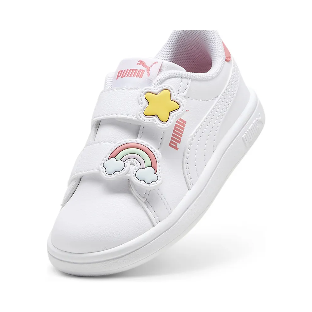 Puma Smash 3.0 Badges “Puma White / Passionfruit” (397287_01)