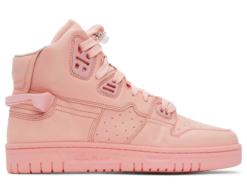 Acne Studios Pink Leather High-Top Sneakers (AD0411-)
