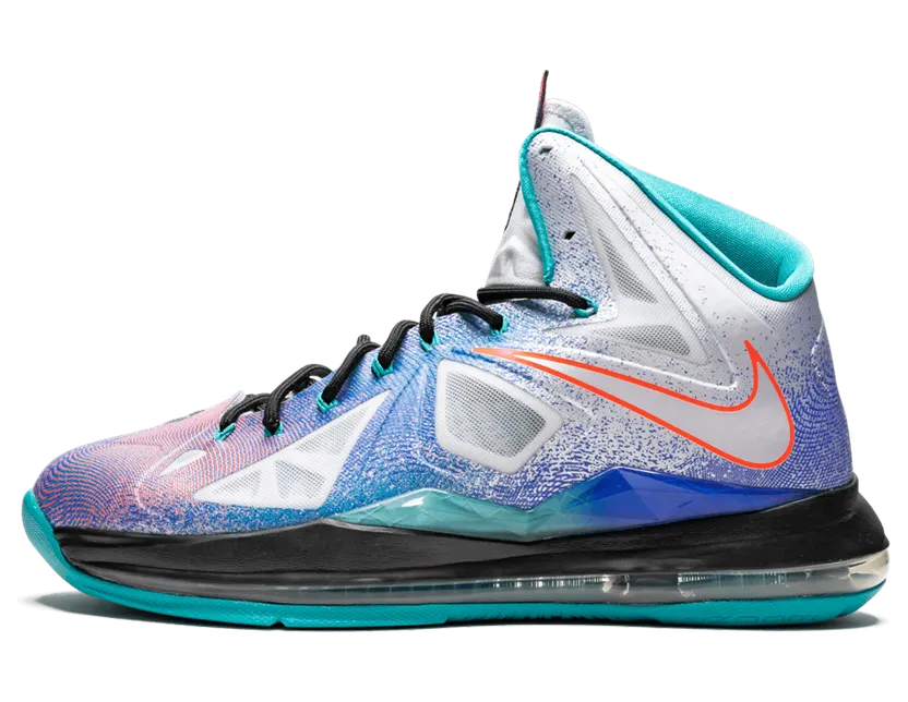 Nike LeBron 10 ‘Pure Platinum’ Pure Platinum/Black-Sport Turq (541100-008)