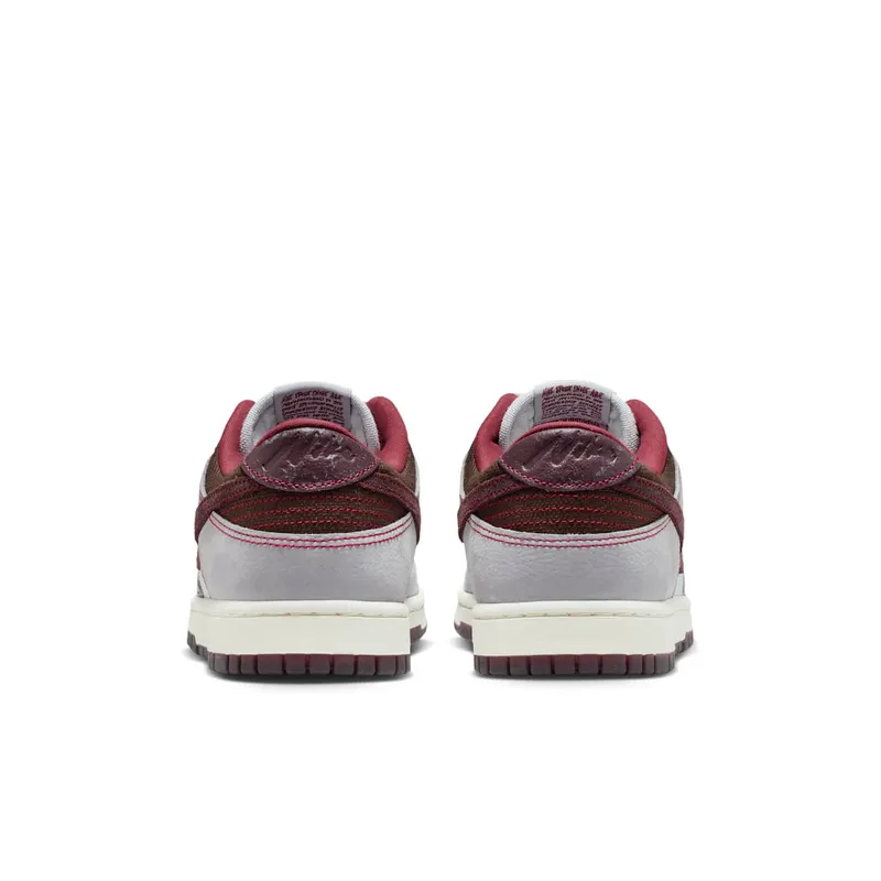 Nike Dunk Low Retro SE “Pure Platinum / Wolf Grey / Team Red / Burgundy Crush” (IH1942-001)