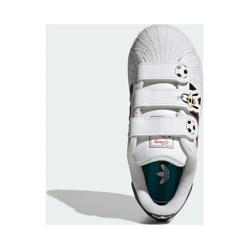 Adidas ADIDAS DISNEY SUPERSTAR II COMFORT CLOSURE Shoes Cloud White / Core Black / Red (IH4635)
