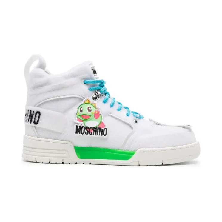 Moschino High-Top-Sneakers mit Applikation “White” (B60818265)